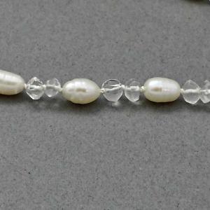 Hand Knotted Pearl & Quartz Bracelet