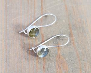 labradorite kidney wire earrings