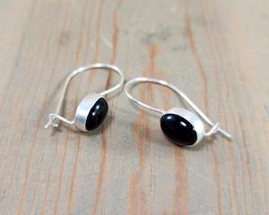 black onyx earring