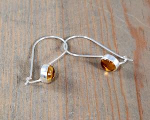 small citrine earrings