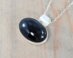 black onyx pendant