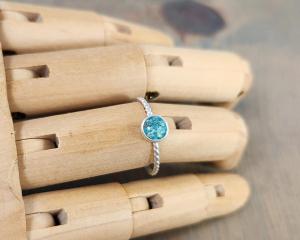 turquoise stacking ring