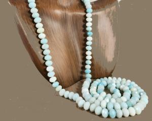 long 35 inch amazonite necklace