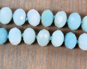 hand knotted amazonite beads