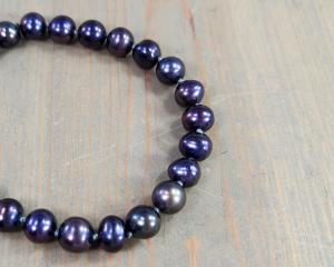 purple peacock pearls