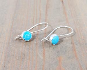 December birthstone earrings - turquoise