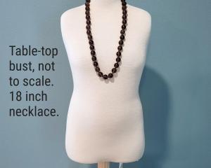 18-inch chunky beaded gemstone necklace