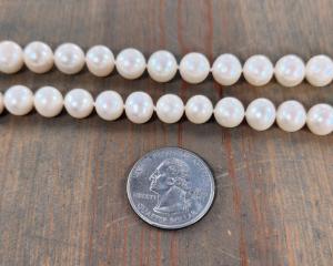 9mm winter white pearls