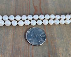 8mm white pearl necklace