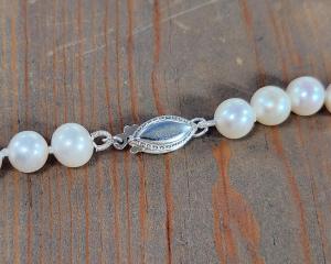 sterling silver smooth pearl clasp