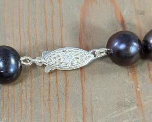 classic sterling silver filigree pearl clasp