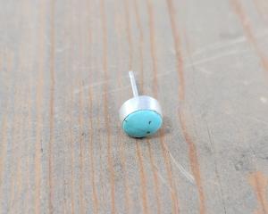 turquoise post earring