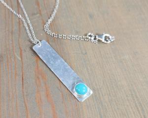 sterling silver stick pendant