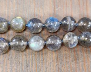 hand knotted labradorite beads