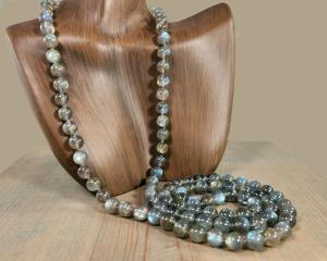 35 inch labradorite necklace - no clasp