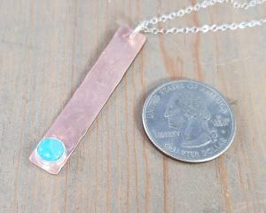 long copper necklace