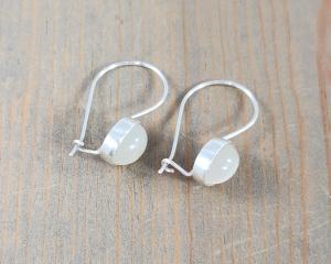 sterling silver kidney wire earrings