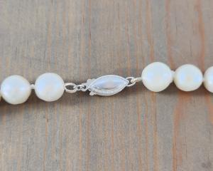 sterling silver smooth pearl clasp