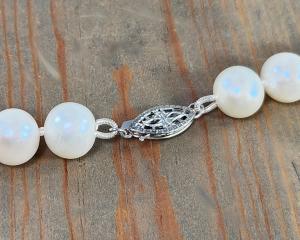 sterling silver pearl clasp