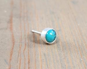 turquoise post earring