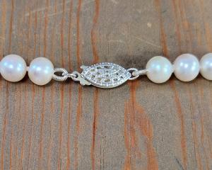 Knotted Pearl Necklace