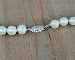 classic sterling silver filigree pearl clasp