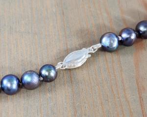 sterling silver fishhook pearl clasp