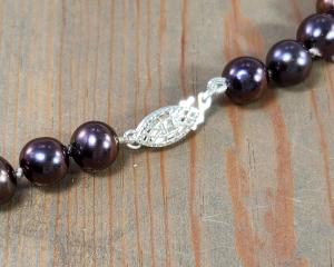 sterling silver filigree pearl clasp