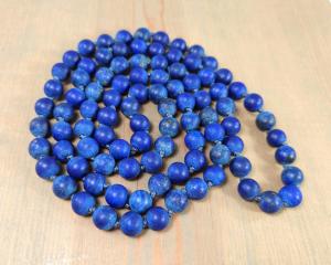 Knotted Blue Lapis Necklace