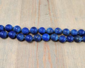 Knotted Blue Lapis Necklace