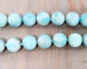 hand knotted bead necklace