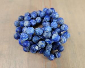 denim lapis bead necklace