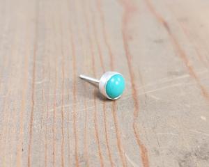 turquoise post earring