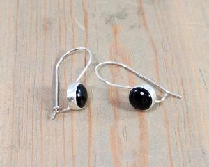 blue iolite kidney wire earrings