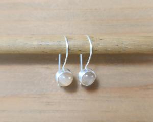 Peach Moonstone Earrings