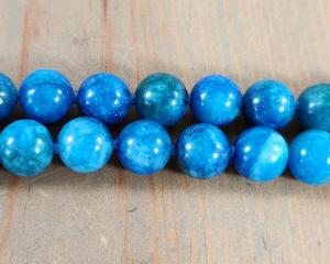 hand knotted blue apatite necklace