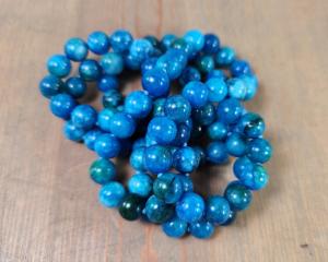 Sea blue apatite necklace
