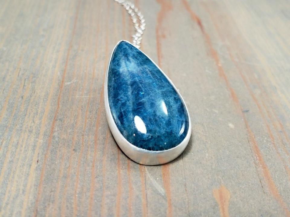 blue apatite necklace