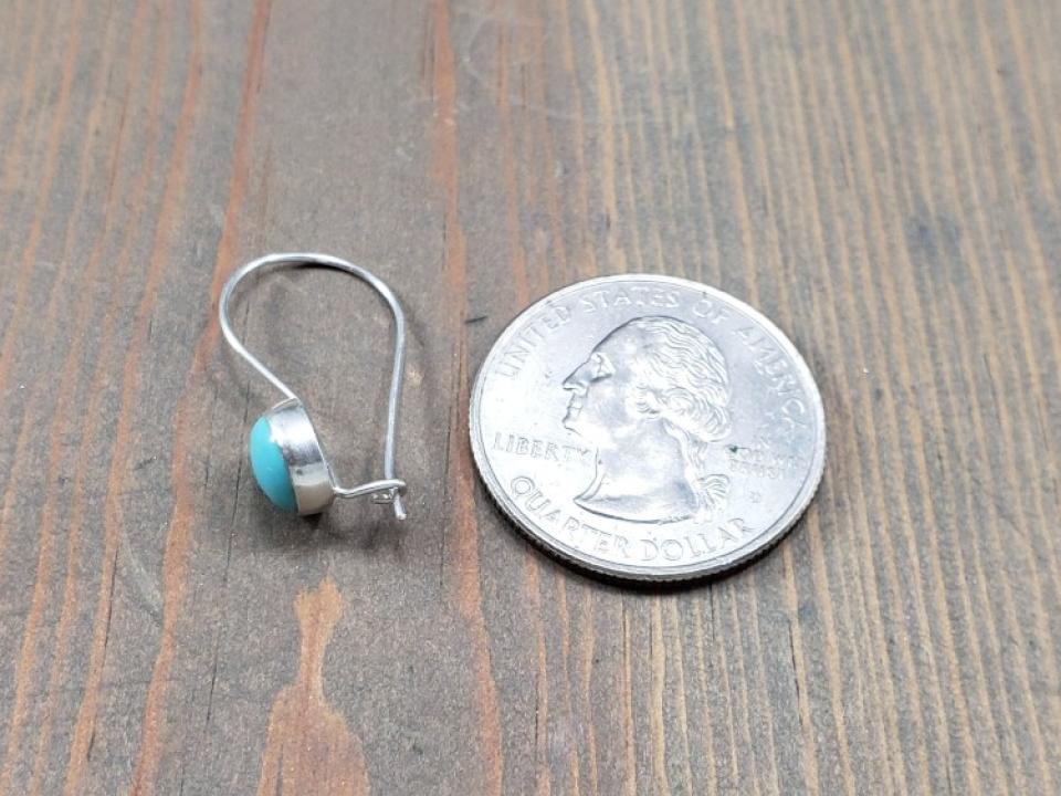 dainty turquoise drop earrings