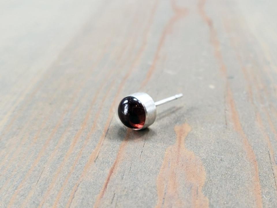 Red Garnet Earring