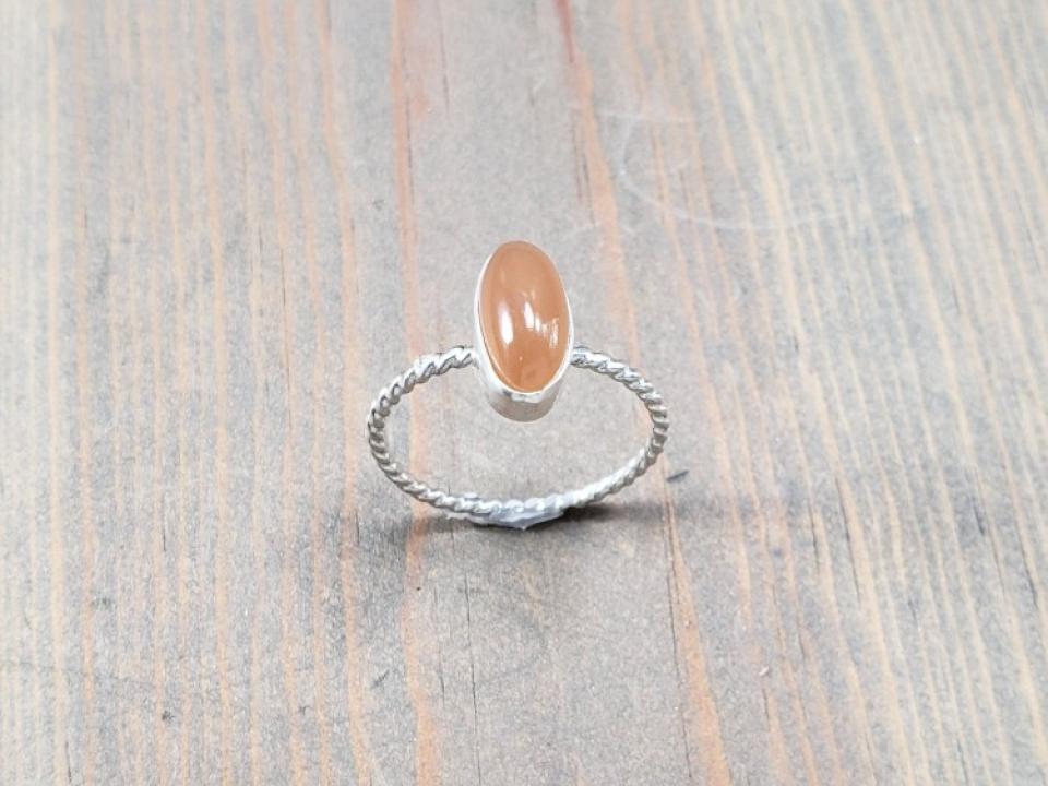 silver stone ring