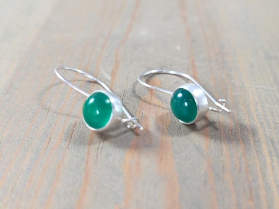 sterling silver kidney wire earrings