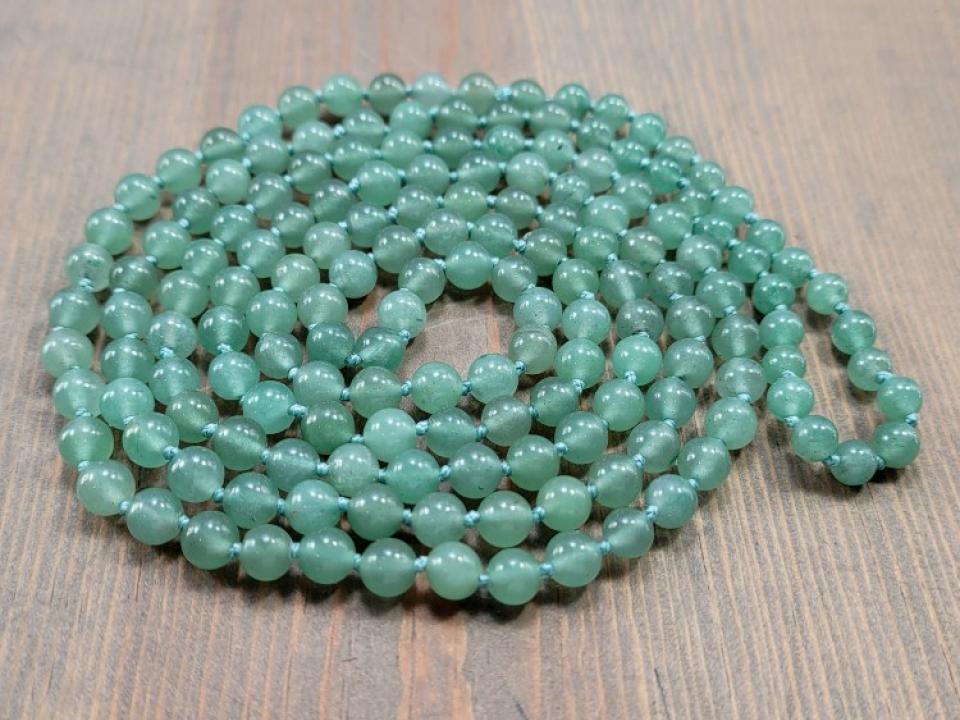 Long aventurine necklace