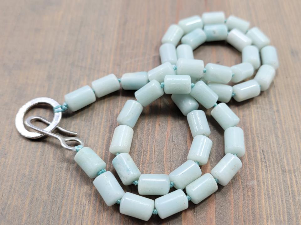 Amazonite bead necklace