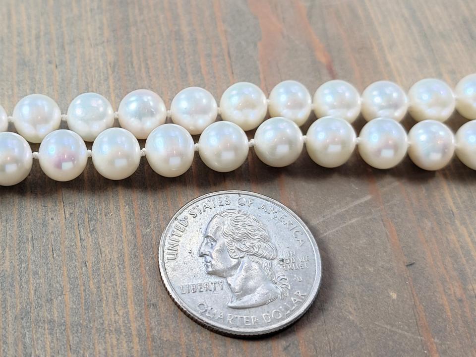 8mm ivory white pearls