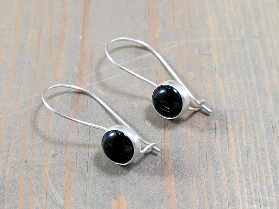 black onyx earrings