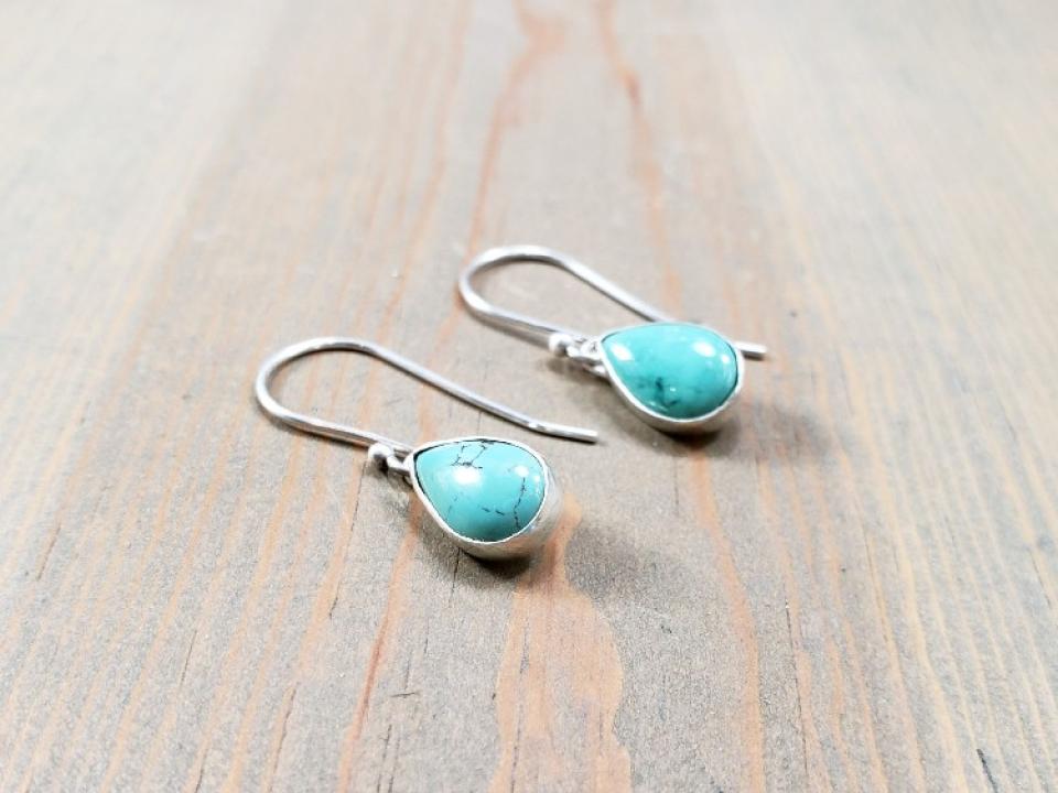 flat back gemstone earrings