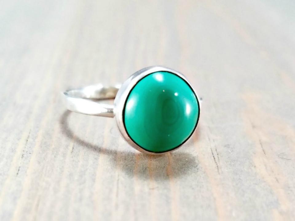 Green Malachite Ring