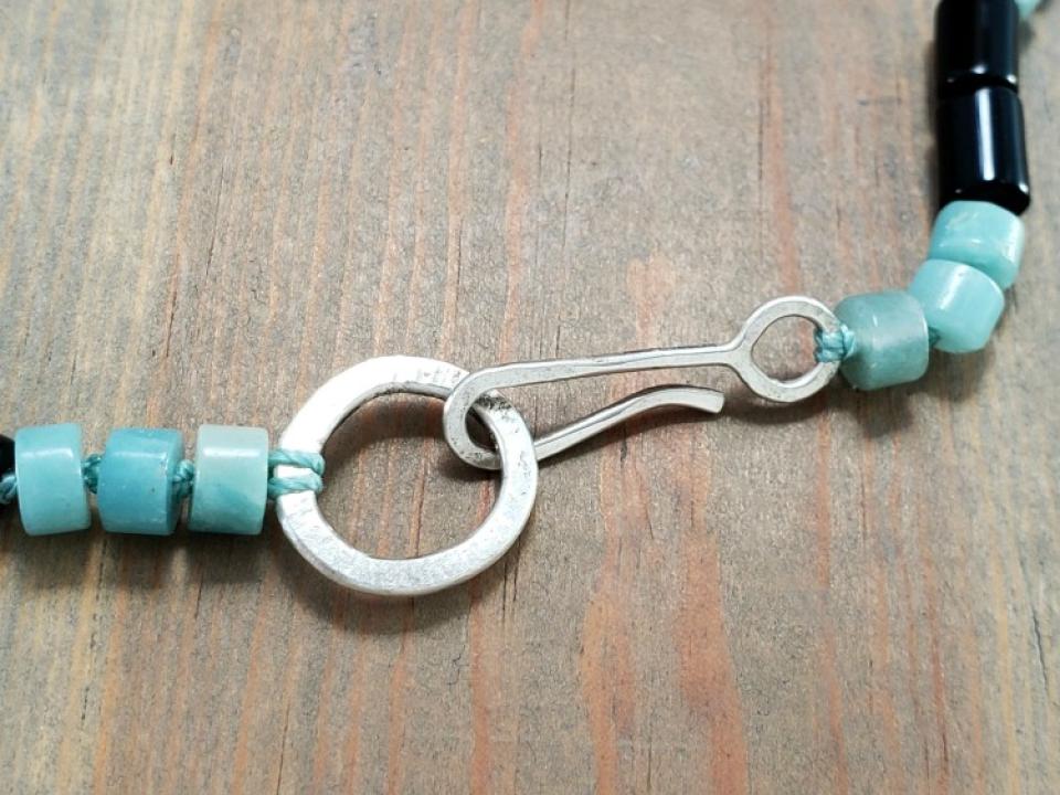 Hand formed Sterling Silver Necklace Hook