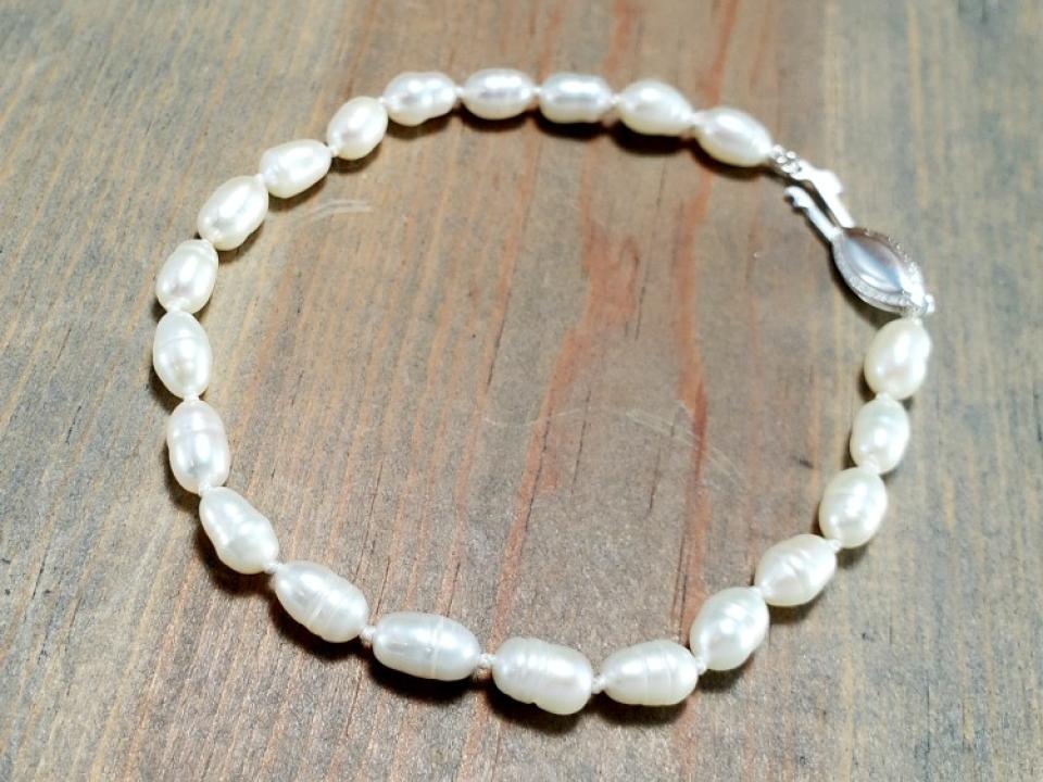 7 inch pearl bracelet